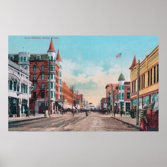 View of Main StreetBoise, ID Poster (Framsidan)