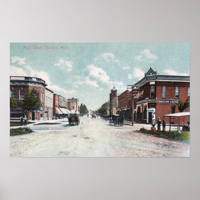 View of Main StreetDavison, MI Poster (Framsidan)