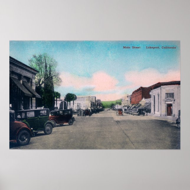 View of Main StreetLakeport, CA Poster (Framsidan)