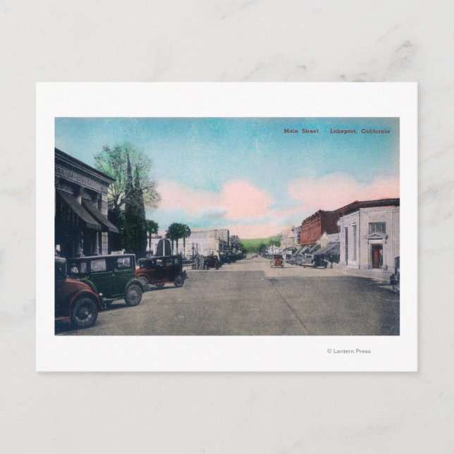 View of Main StreetLakeport, CA Vykort (Framsida)