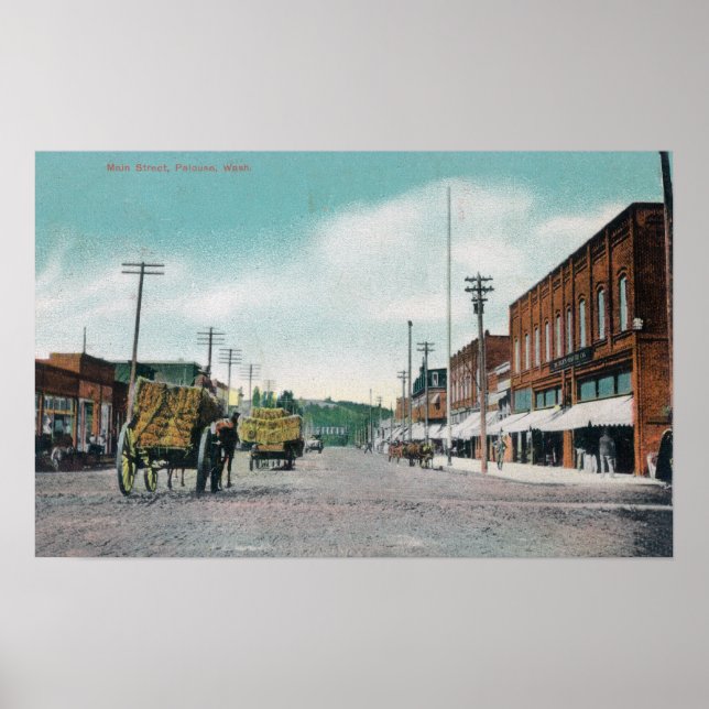 View of Main StreetPalouse, WA Poster (Framsidan)