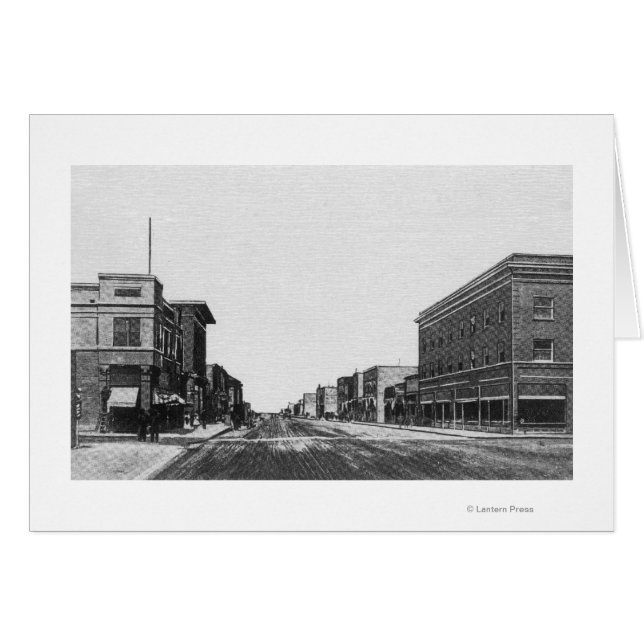 View of Main StreetTwin Falls, ID Hälsningskort (Framsidan Horizontal)