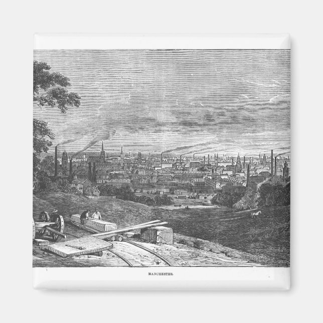 View of Manchester, graverad av T.Gustyne Magnet (Framsidan)