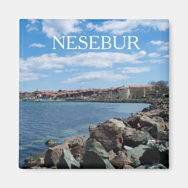 View of Nesebur City, Bulgarien Magnet (Framsidan)