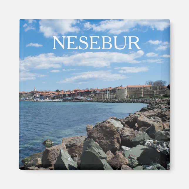 View of Nesebur City, Bulgarien Magnet (Framsidan)