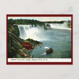 View of Niagara Falls, NY 1910 Vintage Vykort