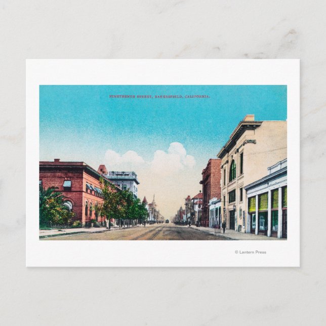 View of Nittonde Street Bakersfield, CA Vykort (Framsida)