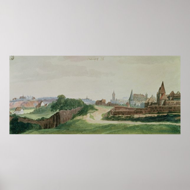 View of Nürnberg, 1496-97 Poster (Framsidan)