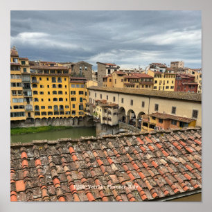 View of Ponte Vecchio, Florence Italien Poster