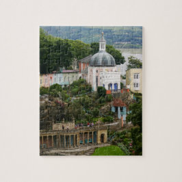 View of Portmeirion Estuary Gwynedd, North Wales Pussel
