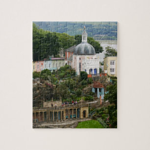 View of Portmeirion Estuary Gwynedd, North Wales Pussel