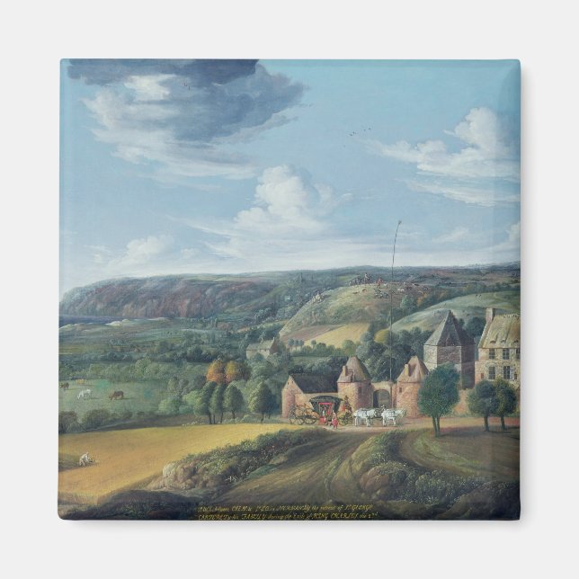 View of Potrel Manor, nära Dragey i Normandie Magnet (Framsidan)