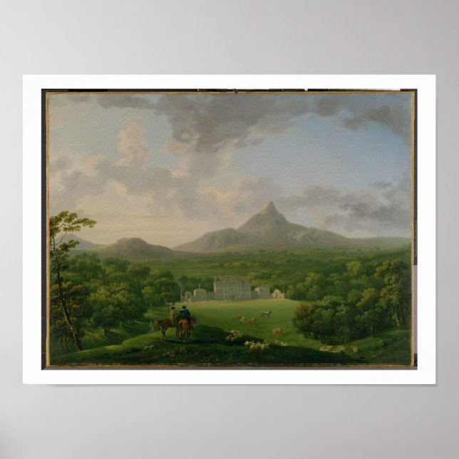 View of Powerscourt, County Wicklow, c.1760-2 (olj Poster (Framsidan)
