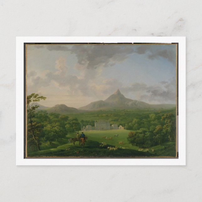 View of Powerscourt, County Wicklow, c.1760-2 (olj Vykort (Framsida)