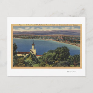 View of Redondo & Hermosa Beacher, Kalifornien Vykort