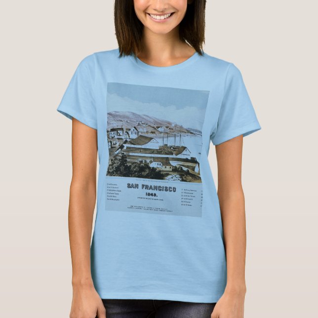 View of San Francisco, 1849 T-shirt (Framsida)