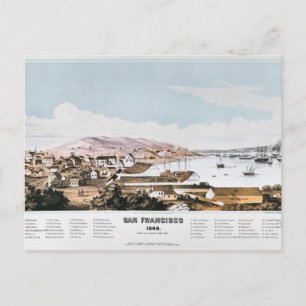 View of San Francisco, 1849 Vykort