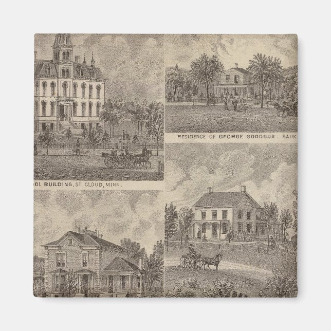 View of Sauk Rapids, Minnesota Magnet (Framsidan)
