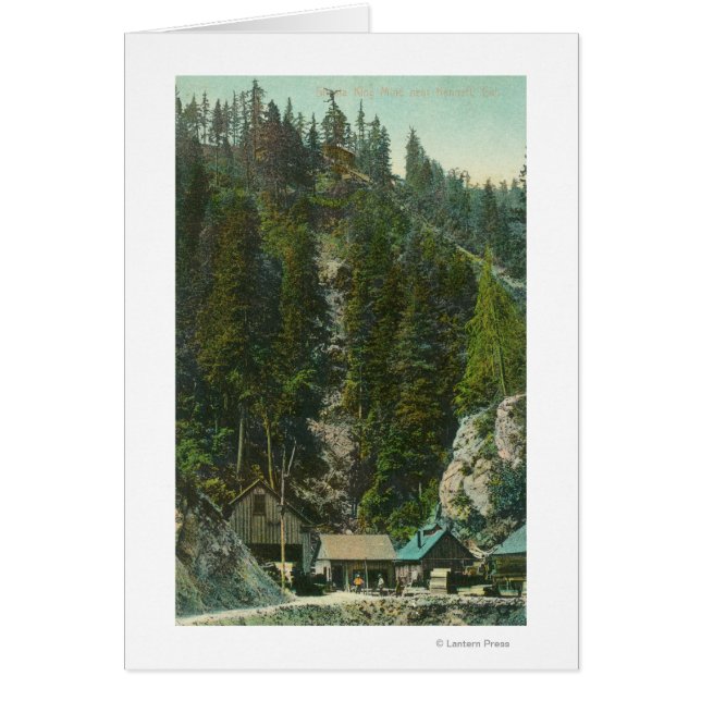 View of Shasta Kung MineKennett, CA Hälsningskort (Framsidan)