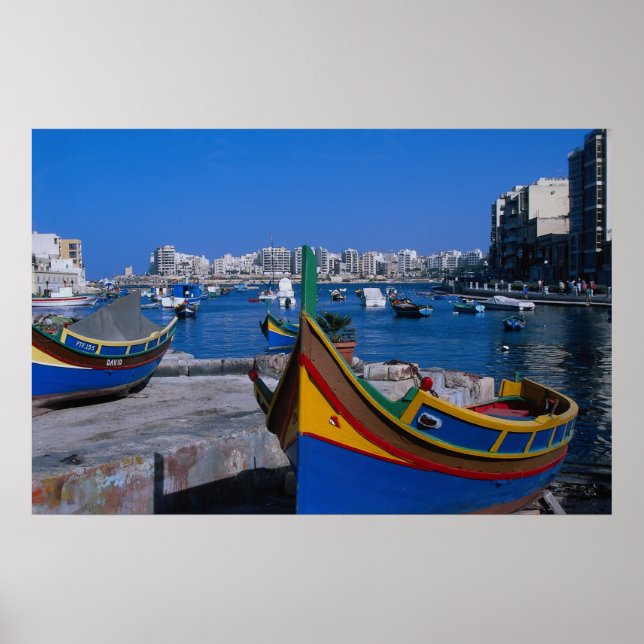 View of St. Julian, Malta Poster (Framsidan)