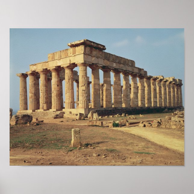 View of Temple E, c.490-480 BC Poster (Framsidan)