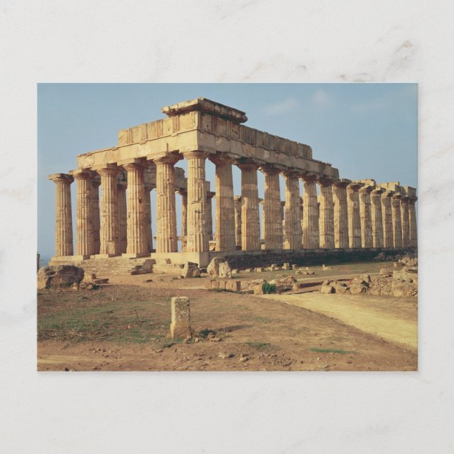 View of Temple E, c.490-480 BC Vykort (Framsida)