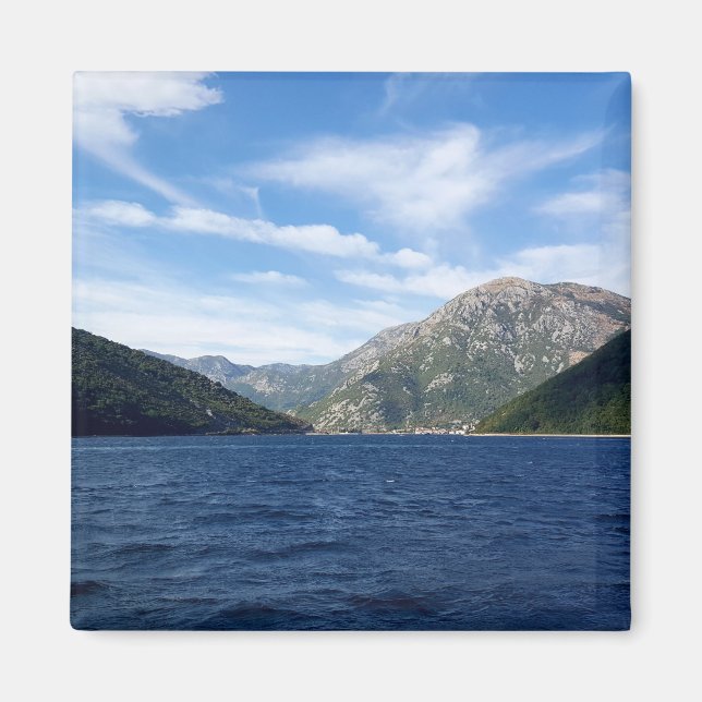 View of the Boka Kotorska Bay, Montenegro Magnet (Framsidan)
