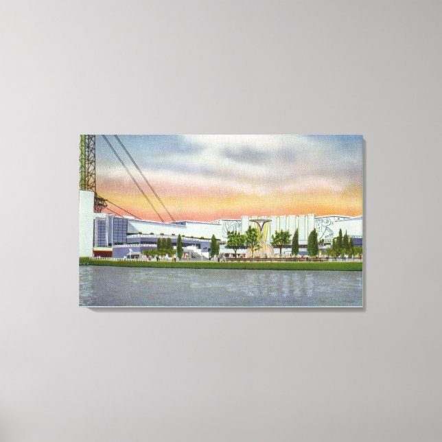 View of the Electrical Group, 1934 World's Canvastryck (Framsida)