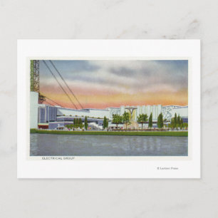 View of the Electrical Group, 1934 World's Vykort