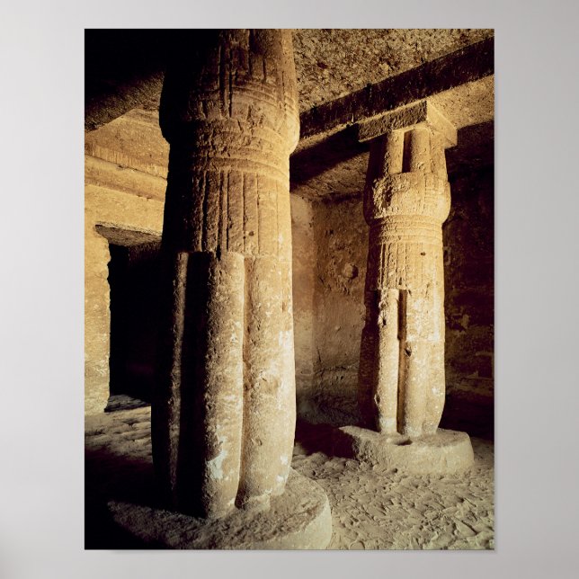 View of the Grav Chapel of Meryre, New Kingdom Poster (Framsidan)