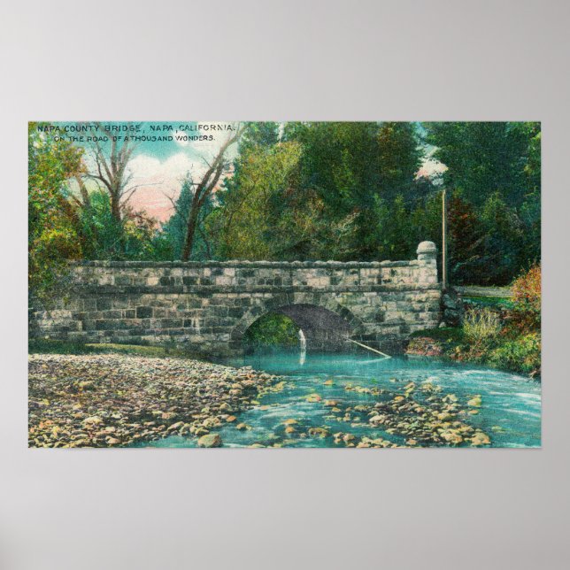 View of the Napa County BridgeNapa, CA Poster (Framsidan)