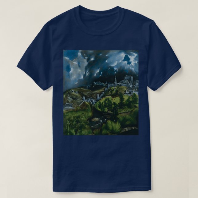 View of Toledo by El Greco T Shirt (Design framsida)