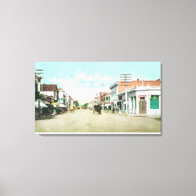 View of Universiteten AvenuePalo Alto, CA Canvastryck (Framsida)