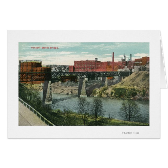 View of Vincent Street Bridge Hälsningskort (Framsidan Horizontal)