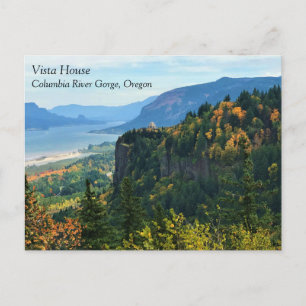 View of Vista House, Columbia River, Oregon Postca Vykort