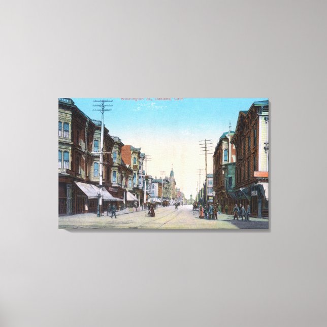 View of Washington Street # 2Oakland, CA Canvastryck (Framsida)