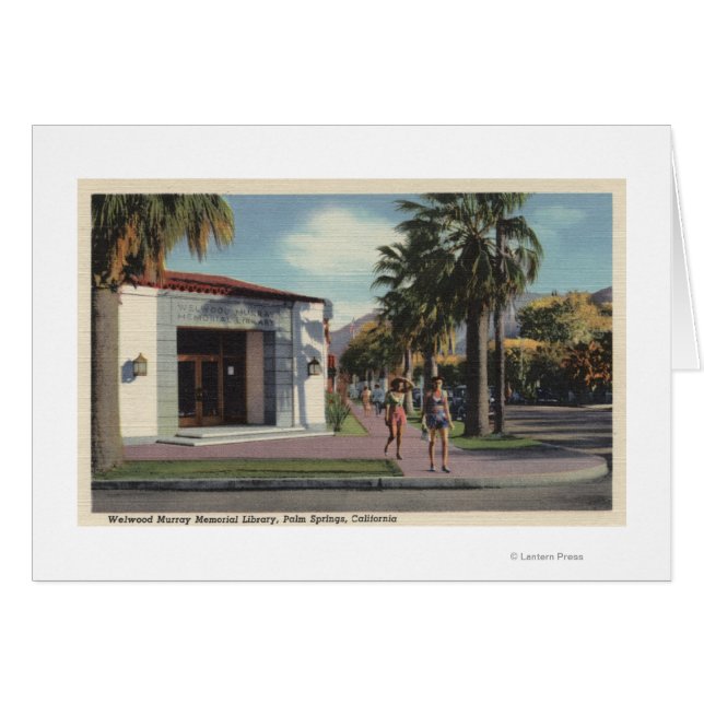 View of Welwood Murray Memorial Bibliotek Hälsningskort (Framsidan Horizontal)