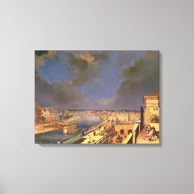View of Wien, 1819 (oil on canvas) Canvastryck (Framsida)