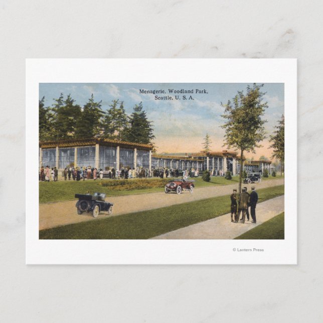 View of Woodland Park Menagerie Vykort (Framsida)