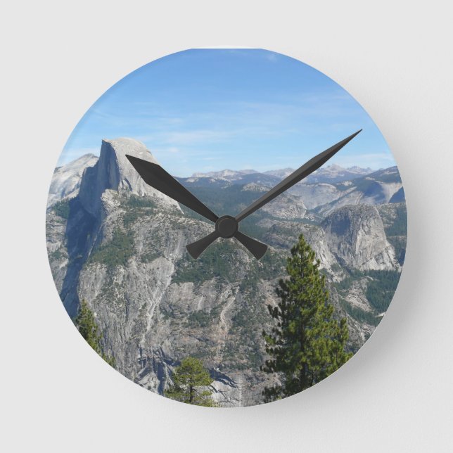 View of Yosemite from Glacier Point, CA Rund Klocka (Framsida)