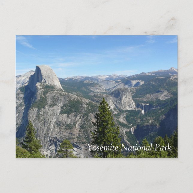 View of Yosemite from Glacier Point, CA Vykort (Framsida)