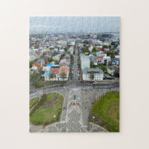 View Reykjavik, Island från Hallgrimskirkja