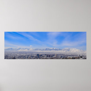 View - Salt Sjö City, Utah Poster