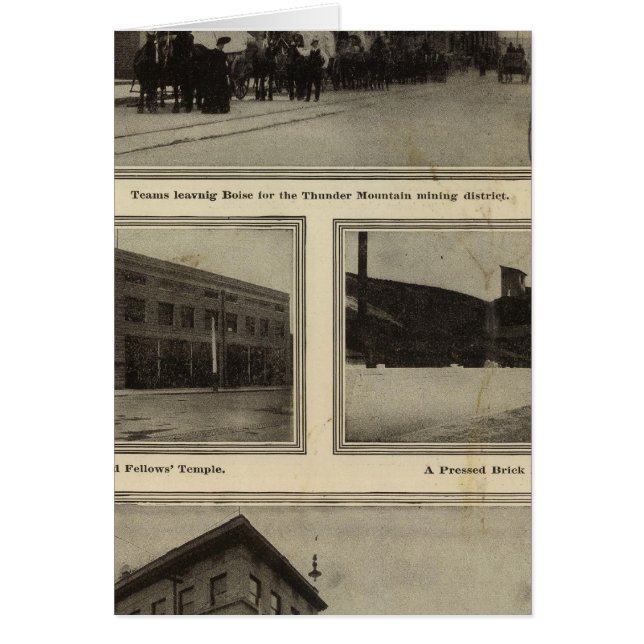 Views, Boise, Idaho Hälsningskort (Framsidan)