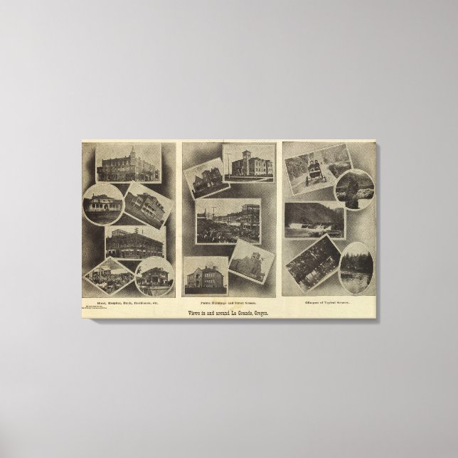 Views, La Grande, Oregon Canvastryck (Framsida)