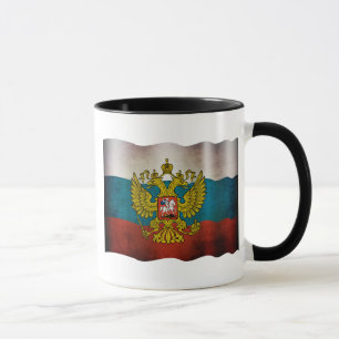 Viftande flagga av Ryssland Mugg