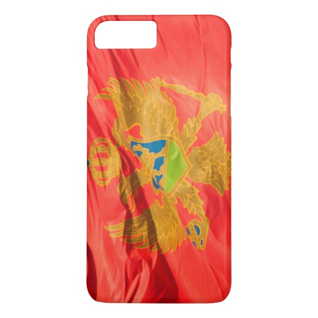 Viftande flagga i Montenegro Case-Mate iPhone Skal (Baksida)