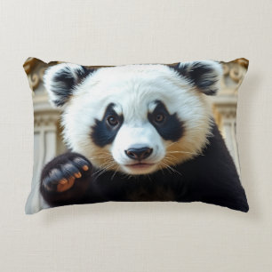 Viftande Panda Design Prydnadskudde