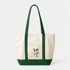 Viftande växt tygkasse