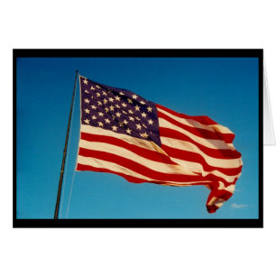 viftar med flagga usa hälsningskort